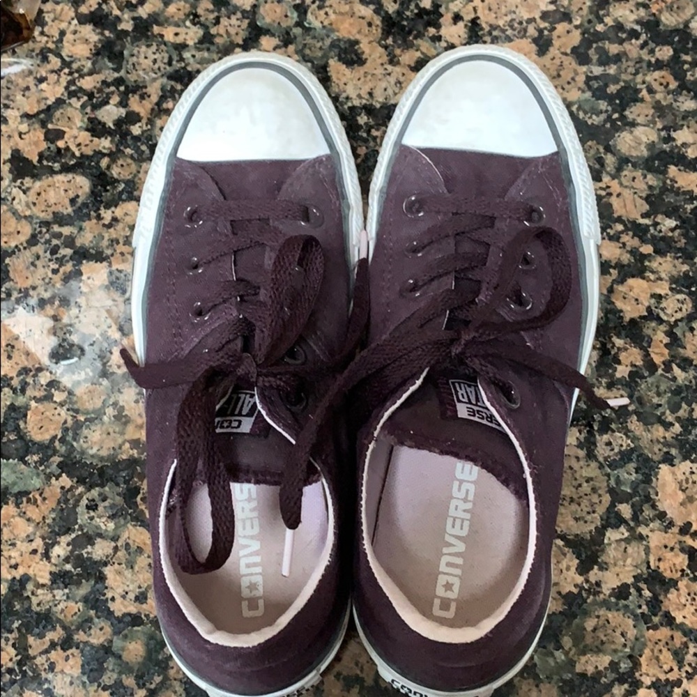 Eggplant colored Converse in good condition